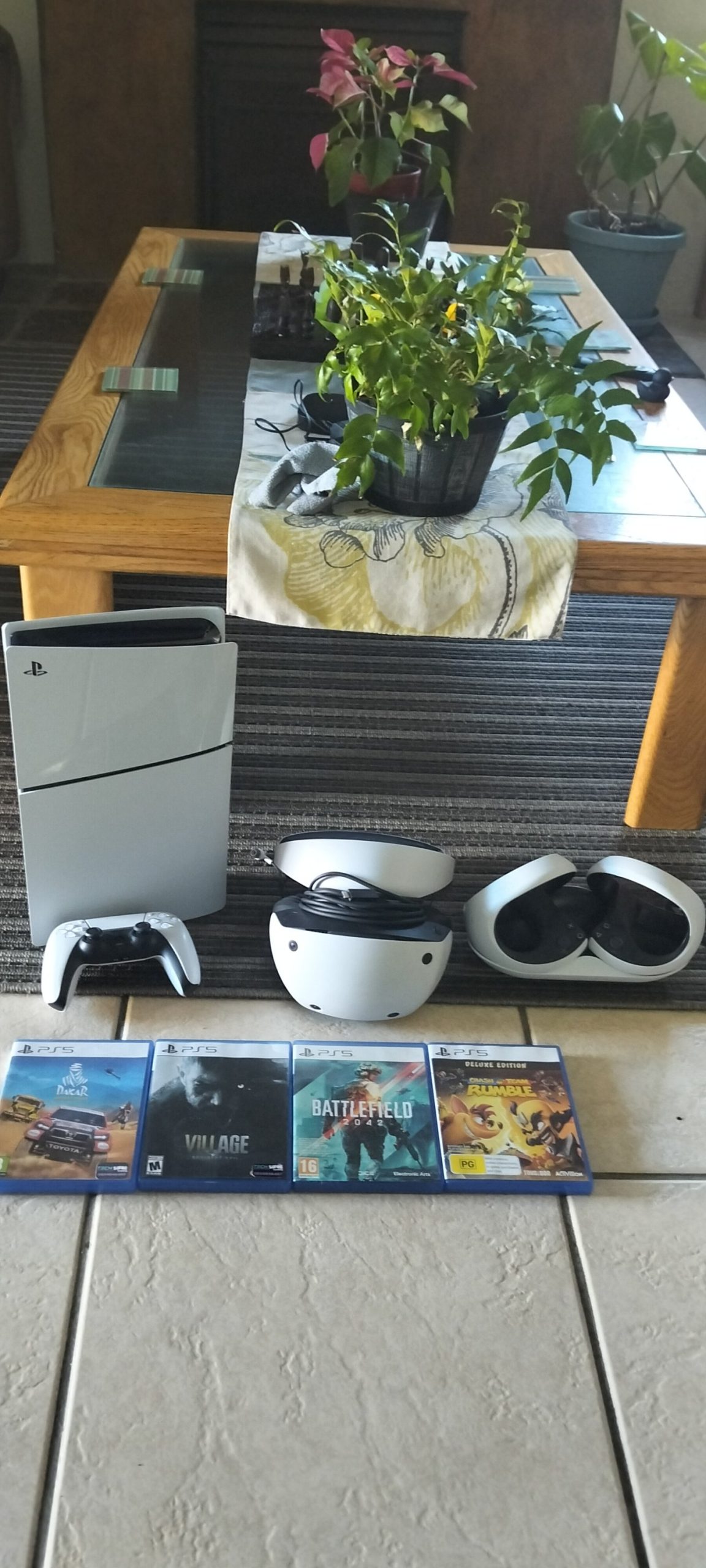 SONY PLAYSTATION 5 SLIM CONSOLE WITH PLAYSTATION VR 2 AND GAMES
